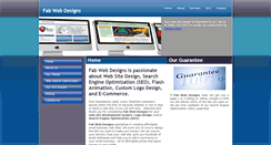 Desktop Screenshot of fabwebdesigns.com