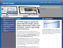 Tablet Screenshot of fabwebdesigns.com